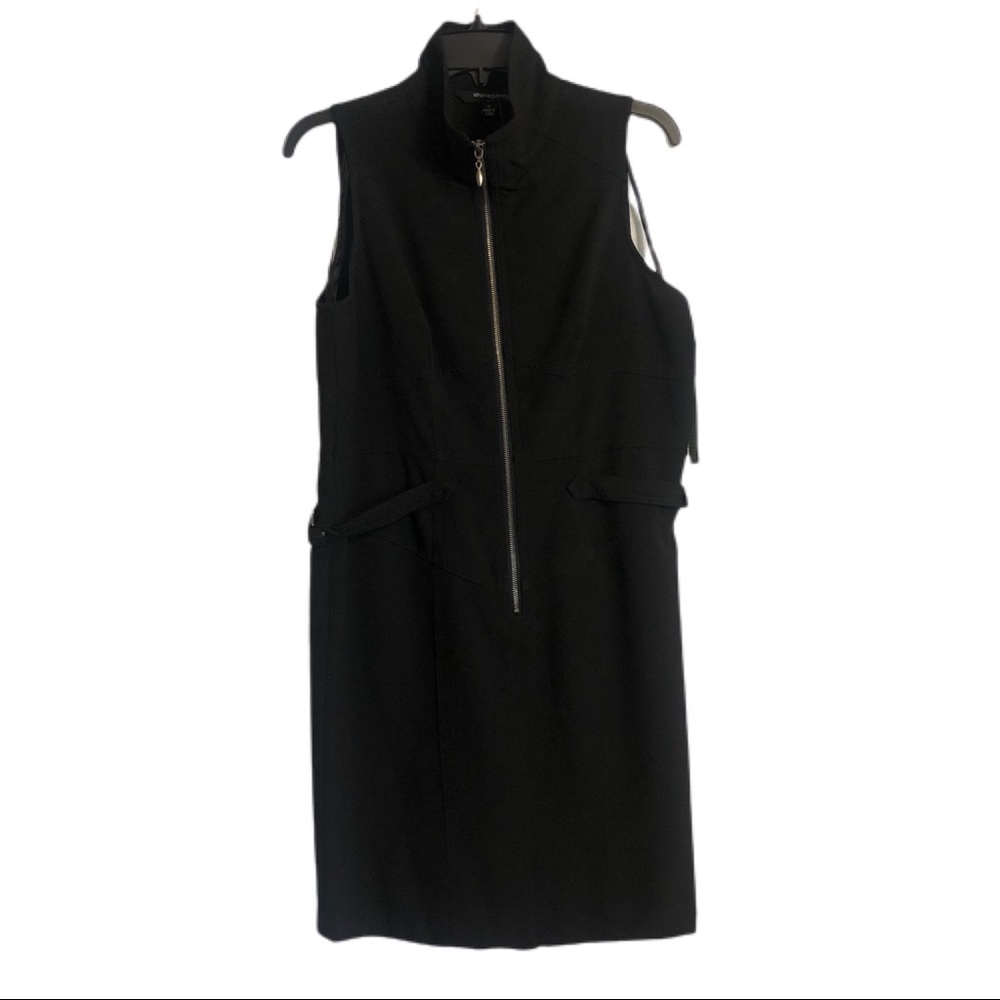 Sharagano Black Sleeveless Dress.